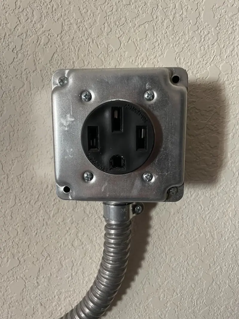 NEMA 14-50 outlet installed for Smart Home Electrical in Marianna